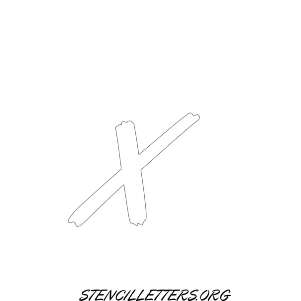 cartoon calligraphy free printable letter stencils with outline cutout