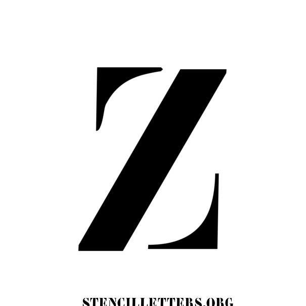 Classic Architect Free Printable Letter Stencils with Outline Cutout ...