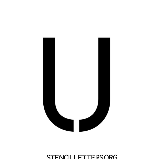 Classic Modern Free Printable Letter Stencils with Outline Cutout ...