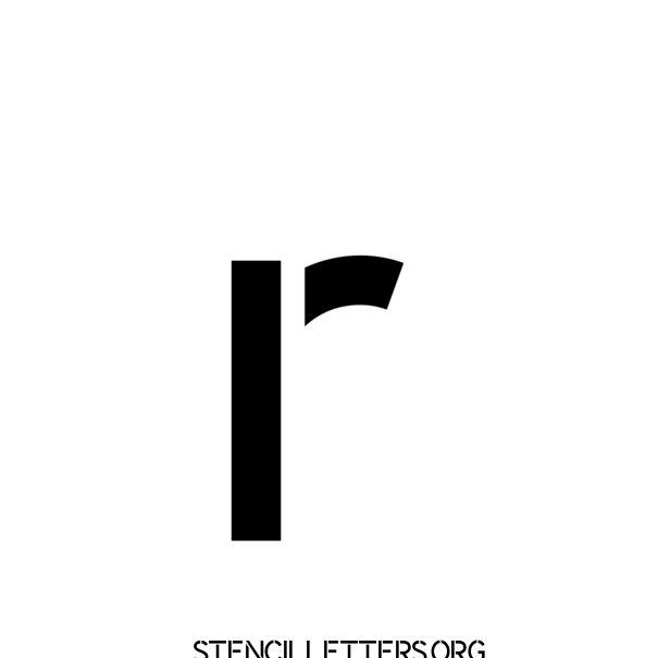 Classic Modern Free Printable Letter Stencils with Outline Cutout ...