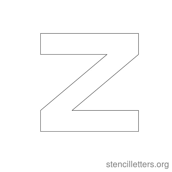 Futuristic Style Free Printable Stencil Letters - Stencil Letters Org