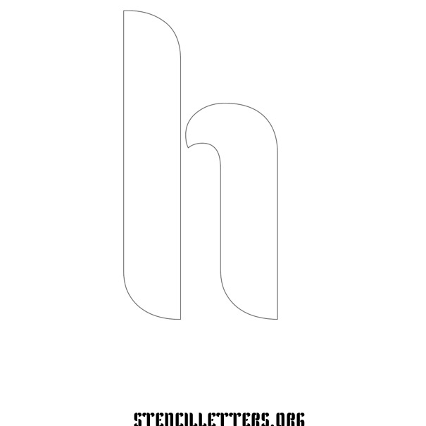 Gothic Headline Decorative Free Printable Letter Stencils with Outline ...