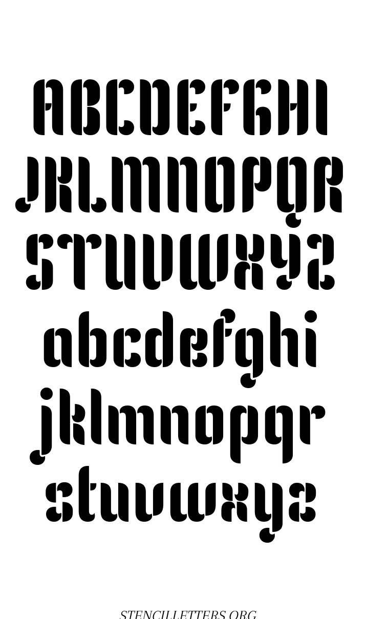 Gothic Headline Decorative free printable letter stencils
