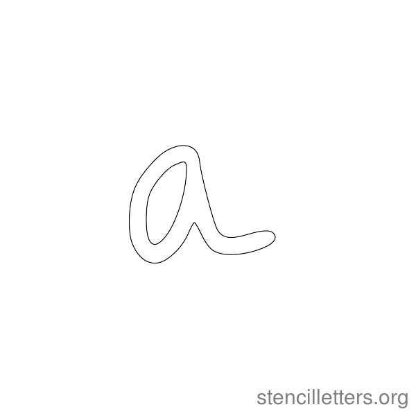 Handwriting Print Style Free Printable Stencil Letters - Stencil ...