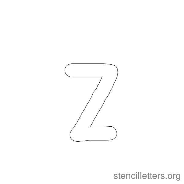Handwriting Serif Style Free Printable Stencil Letters - Stencil ...