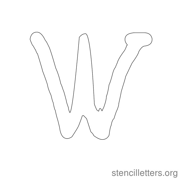 Handwriting Serif Style Stencil Letters - Stencil Letters Org