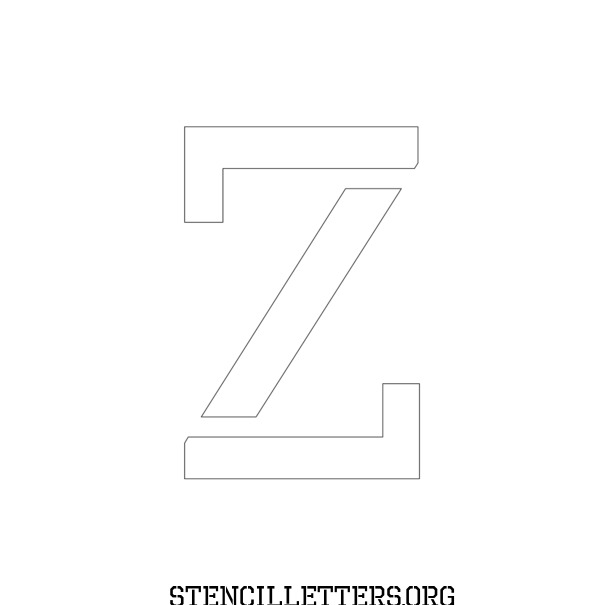 Headliner Construction Free Printable Letter Stencils with Outline ...