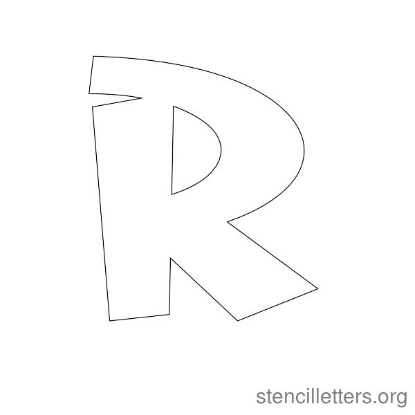 Kids Cartoon Style Free Printable Stencil Letters - Stencil Letters Org