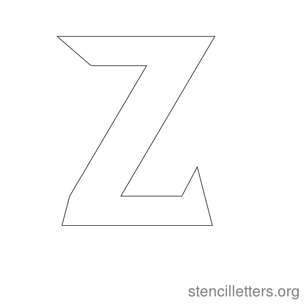 Modern and Chic Design Free Printable Stencil Letters - Stencil Letters Org