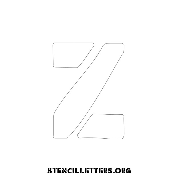 Primitive Type Free Printable Letter Stencils with Outline Cutout ...