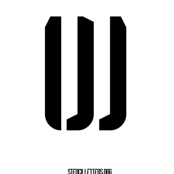 Sci Fi Futuristic Free Printable Letter Stencils with Outline Cutout ...