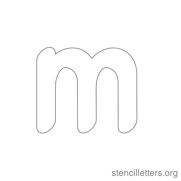 Simple Cartoon Type Free Printable Stencil Letters - Stencil Letters Org