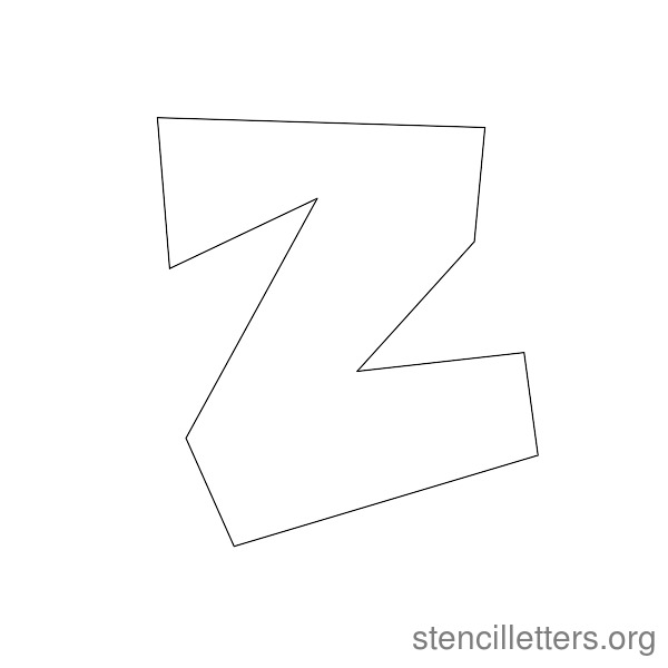 Stone Cave Stencil Letters - Stencil Letters Org